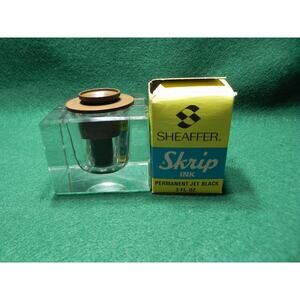 Antique Davis automatic inkstand/well and ink